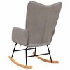 vidaXL Rocking Chair Taupe Polyester Standard Rocking Chair