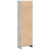 vidaXL Bookcase Concrete Gray Engineered Wood Tall Storage Bookcase
