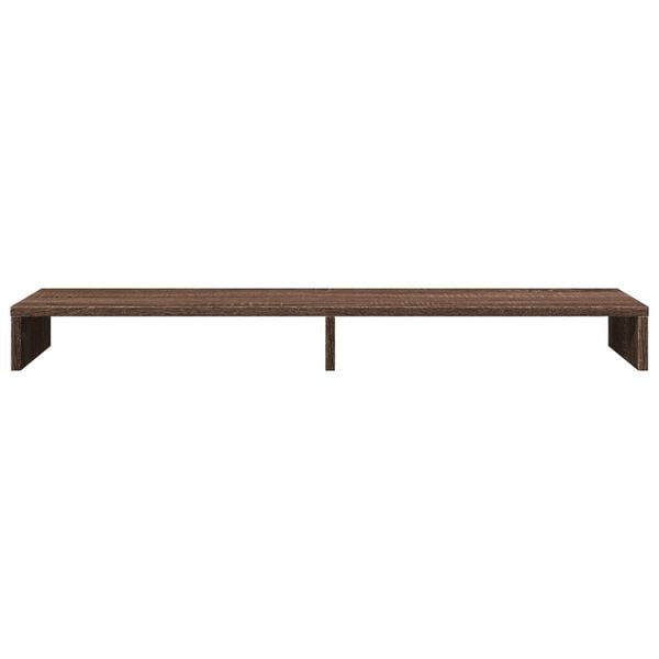 vidaXL Monitor Stand Brown Oak 39.4x10.6x3.9" Engineered Wood