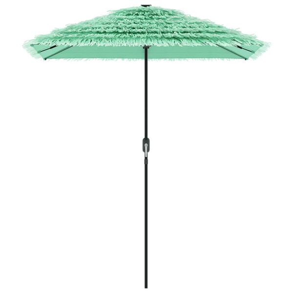 vidaXL Garden Parasol Green Polyester, powder-coated steel