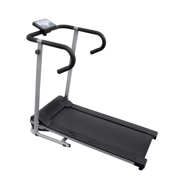 vidaXL Electric Treadmill 39.4x13.8" Black and Silver