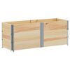 vidaXL Garden Planter Natural wood Solid pine wood, galvanized metal
