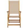 vidaXL Folding Garden Chair Set of 4 Taupe