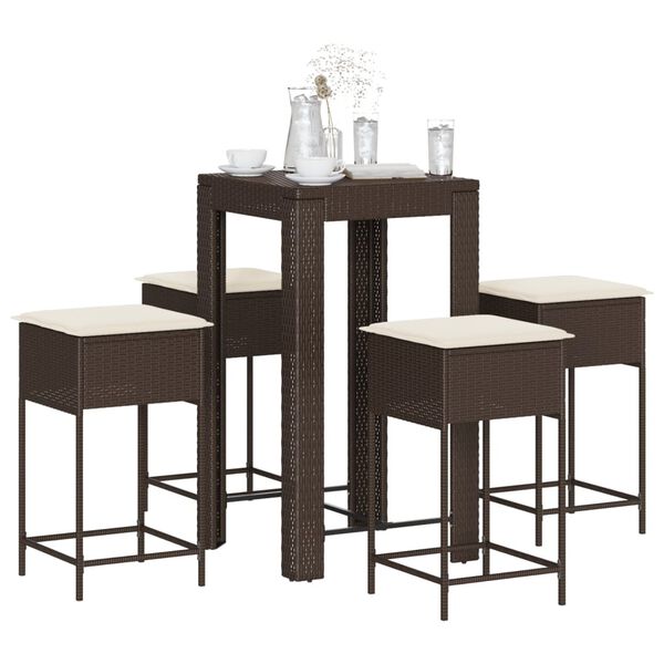 vidaXL Garden Bar Set Brown