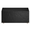 vidaXL Garden Bench Cover Set of 2 Black Polyethylene Large