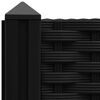 vidaXL Raised Bed Black Polypropylene 15.7 x 15.7 x 28.0 in Durable