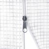 vidaXL Greenhouse White PE mesh fabric, galvanized steel 145.3ft²