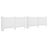 vidaXL Radiator Covers 2 pcs White 67.7"x7.5"x32.1" MDF