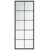 vidaXL Wall Mirror Black Metal, glass 39.4x15.7 in Wall mounting