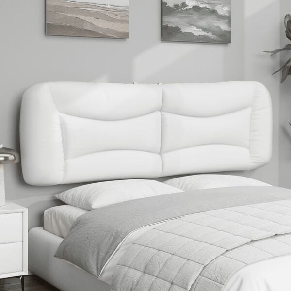vidaXL Headboard Cushion White