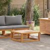 vidaXL Wooden Sofa Set Dark Grey Solid acacia wood, 100% polyester