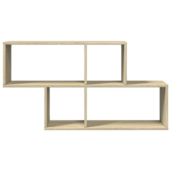 vidaXL Wall Shelf Sonoma Oak Engineered wood Medium Wall Shelf
