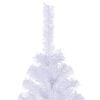 vidaXL Artificial Christmas Tree White PVC, Steel 94.5 in