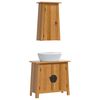 vidaXL Bathroom Furniture Set Wood Solid pine wood Medium