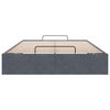vidaXL Ottoman Bed Frame Dark Grey Velvet, Metal, Plywood, Engineered Wood