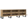 vidaXL TV Cabinet Artisan Oak Engineered wood, Iron