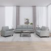 vidaXL Sofa Set Light grey