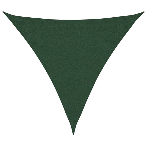 vidaXL Sunshade Sail 1.75 oz/ft² Dark Green 9.8x9.8x9.8' HDPE