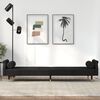 vidaXL Sofa Bed Black Velvet Standard