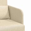 vidaXL Sofa Bed Cream 25.59 x 31.50 x 32.68 in Velvet