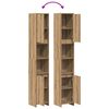 vidaXL Bathroom Cabinet Artisan oak Engineered wood Tall