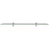 vidaXL Floating Shelf Set of 2 Frosted Toughened safety glass, Zinc alloy
