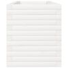 vidaXL Garden Planter White Solid Pine Wood Medium Decorative Inlays
