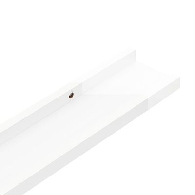 vidaXL Wall Shelves 4 pcs High Gloss White 15.7"x3.5"x1.2"