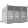 vidaXL Chicken Nesting Box Galvanized silver