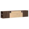 vidaXL TV Wall Cabinet Brown Oak Engineered Wood Large TV Wall Cabinet