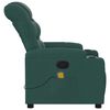 vidaXL Massage Recliner Chair Dark green
