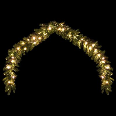 vidaXL Christmas Garland with LED Lights 65.6'