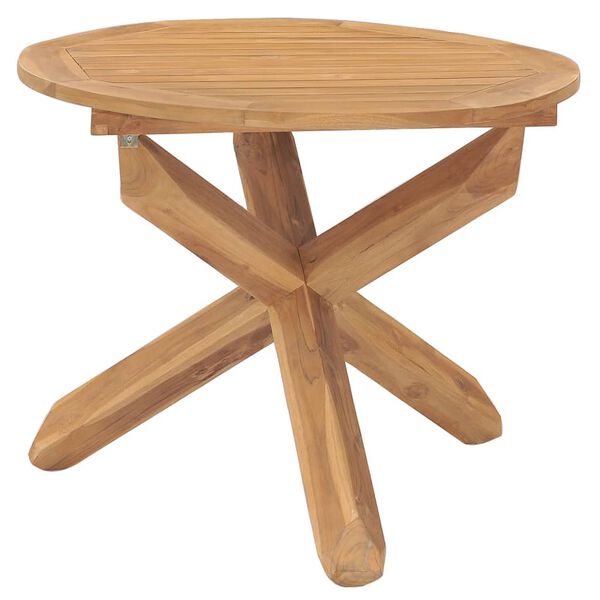 vidaXL Garden Table Teak Fine sanded teak hardwood with water-based finish