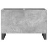 vidaXL Record Cabinet Concrete Grey Engineered wood, iron Medium