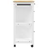 vidaXL Kitchen Trolley MONZA 33.1"x15.7"x34.8" Solid Wood Pine