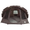 vidaXL Fishing Tent 5-Person Brown Waterproof