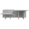 vidaXL Coffee Table Set of 2 Concrete Grey Engineered Wood Medium