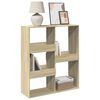 vidaXL Book Cabinet Sonoma Oak Engineered wood 39.4 x 13.0 x 45.3 in