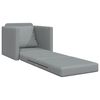 vidaXL Sofa Bed Light Grey 29.13 x 30.31 x 31.89 in Fabric