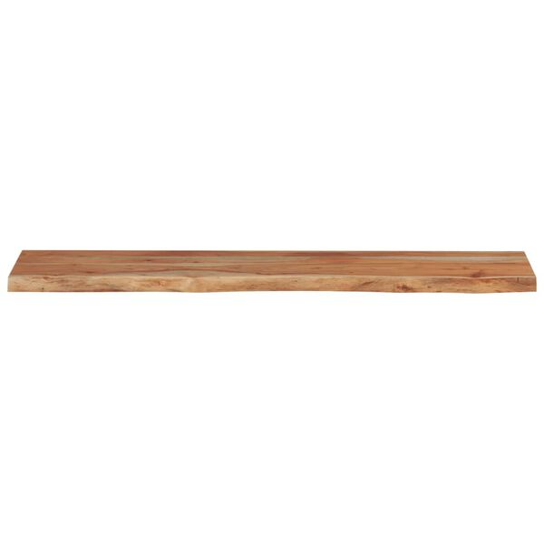 vidaXL Wall Shelf Natural Solid Acacia wood Large Decorative Inlays
