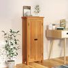 vidaXL Storage Cabinet Light Oak Solid Oak Wood, MDF Veneer Medium