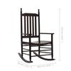 vidaXL Rocking Chair Brown Poplar hardwood Standard Durable