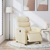 vidaXL Electric Recliner Chair Cream Fabric (100% polyester), metal, plywood