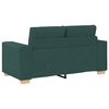 vidaXL Sofa 2 pcs Green Linen-blend Fabric