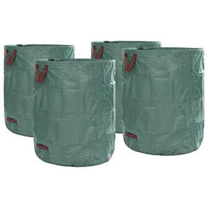 vidaXL Garden Waste Bags 4 pcs Green 31.10 x 31.10 x 39.17 in