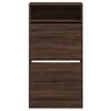 vidaXL Shoe Cabinet Brown Oak Engineered Wood Compact Shoe Cabinet