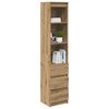 vidaXL Highboard Artisan oak Engineered wood Tall Cabinet Rectangular