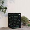 vidaXL Wheelie Bin Storage Black 33.1x35.4x50.6" Solid Wood Pine