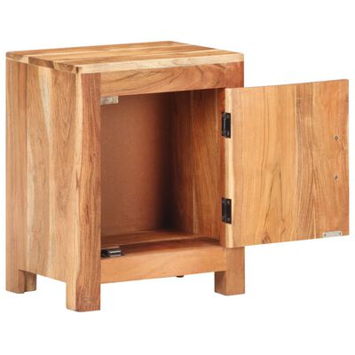 vidaXL Bedside Cabinet 15.7"x11.8"x19.7" Solid Acacia Wood