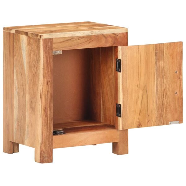 vidaXL Bedside Cabinet Natural Wood Solid Acacia Wood Small